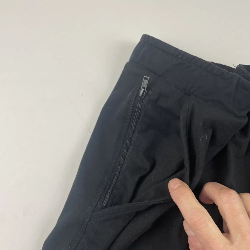 Eddie Bauer Lounge Shorts Men’s M Black Athletic Poly Stretch Pull On